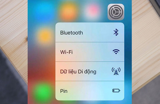 6. Bật, tắt nhanh 3G