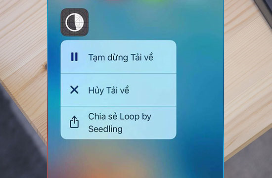 Tạm dừng tải ứng dụng