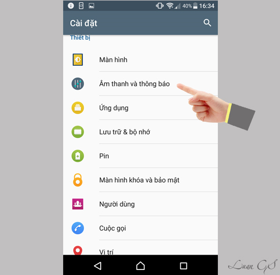 Âm thanh và thông báo