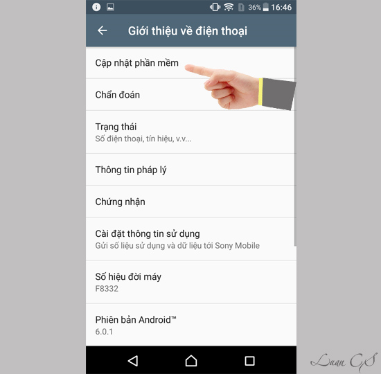 Cập nhật phần mềm
