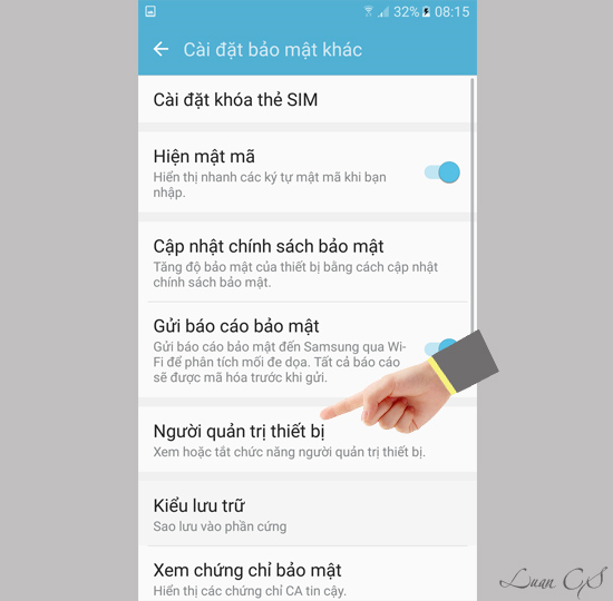 Người quản trị thiết bị