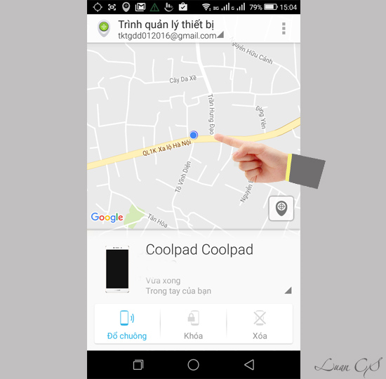 Vị trí điện thoại của bạn