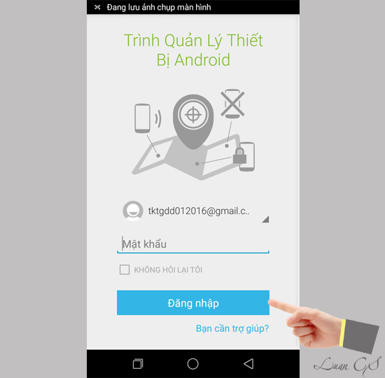 Đăng nhập tài khoản google