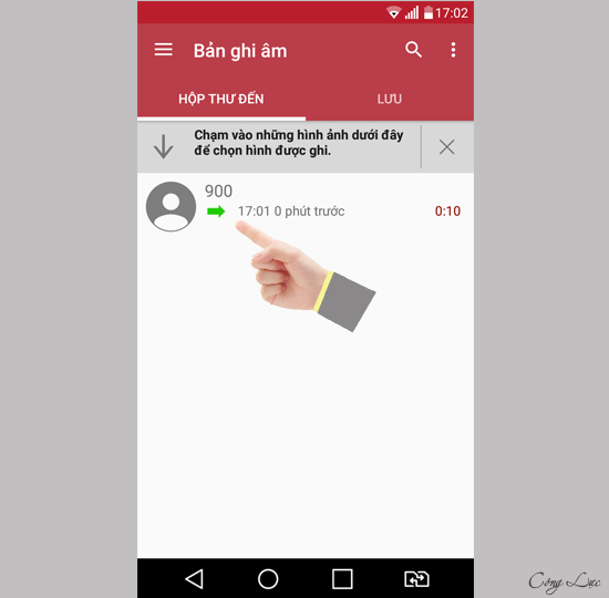 Bạn có thể lưu, nghe lại, chỉnh sửa hoặc chia sẽ file ghi âm