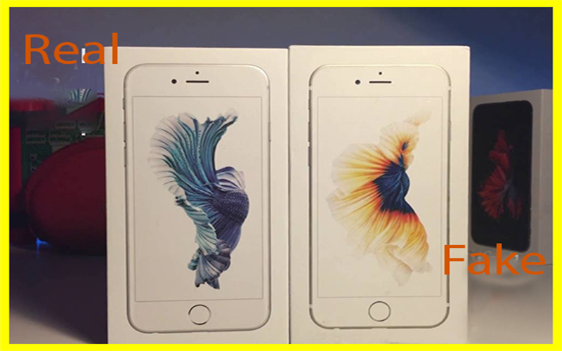 iPhone 6s thì hộp sẽ có thêm biểu tượng con cá, màu hộp sẽ trùng với màu máy nên lưu ý cẩn thận.