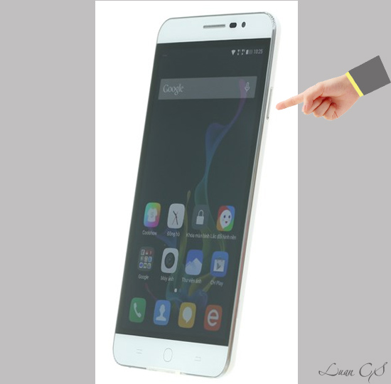 Bấm giữ nút nguồn