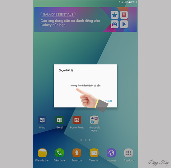 Bước 2: Chọn thiết bị kết nối.