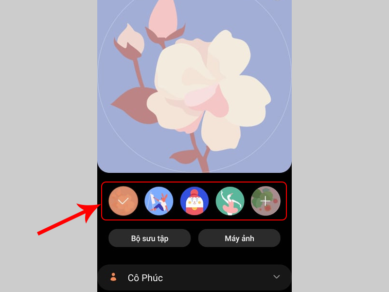 Chọn v&agrave;o h&igrave;nh ảnh mặc định m&agrave; bạn th&iacute;ch