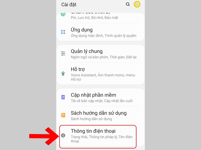 Xem thông tin điện thoại