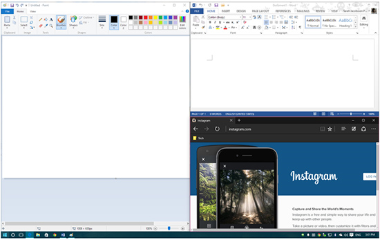 Chia đôi màn hình trên Windows 10