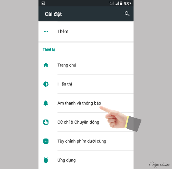 Âm thanh và thông báo