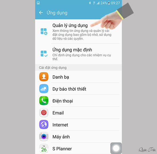 Quản l&yacute; ứng dụng