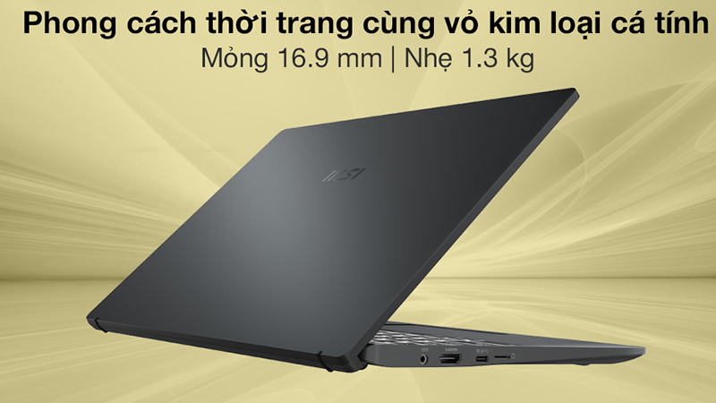 Tấm nền IPS trên laptop MSI Modern 14 B11MOU i7 giúp bạn tận hưởng thước phim sắc nét