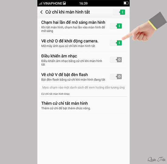 Bật các tính năng cần thiết trong quá trình sử dụng