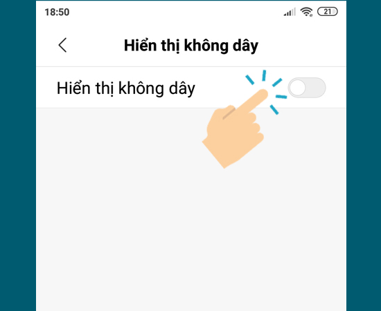 Bật Hiển thị không dây