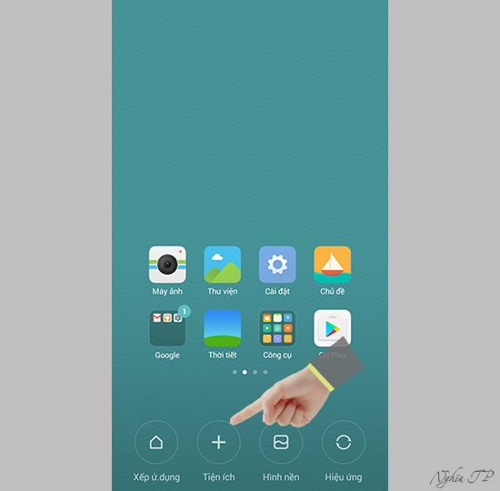 Chọn "Tiện ích"