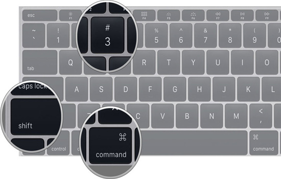 Nhấn Command + Shift + 3 để chụp ảnh toàn bộ màn hình