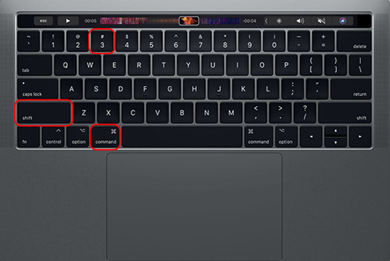 button for screenshot on mac
