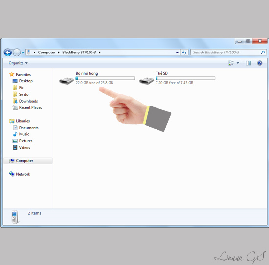 Chọn vào biểu tượng điện thoại
