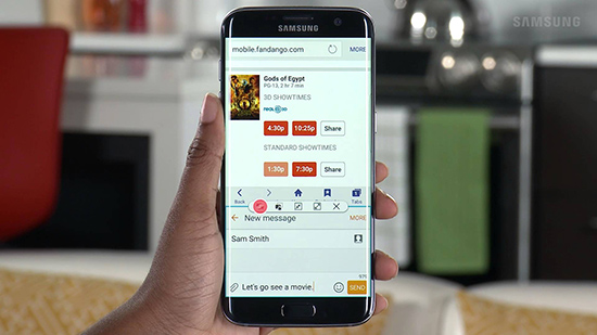 Chế độ Multi Window trên Samsung Galaxy S7 và S7 Edge
