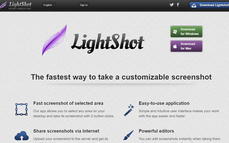 Phần mềm Lightshot chụp ảnh màn hình Windows, macOS