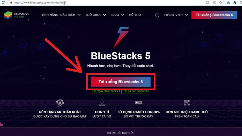 Tải xuống phần mềm BlueStacks