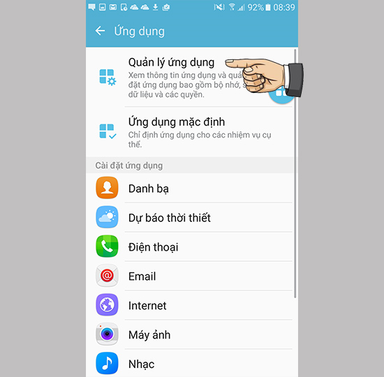 Quản lý ứng dụng