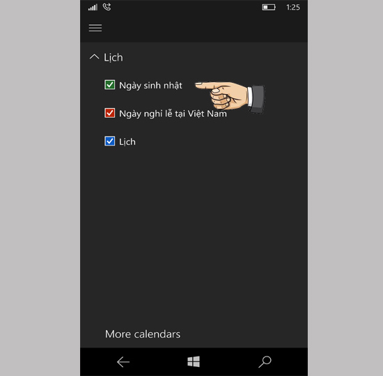 Bỏ tick chọn vào ô 