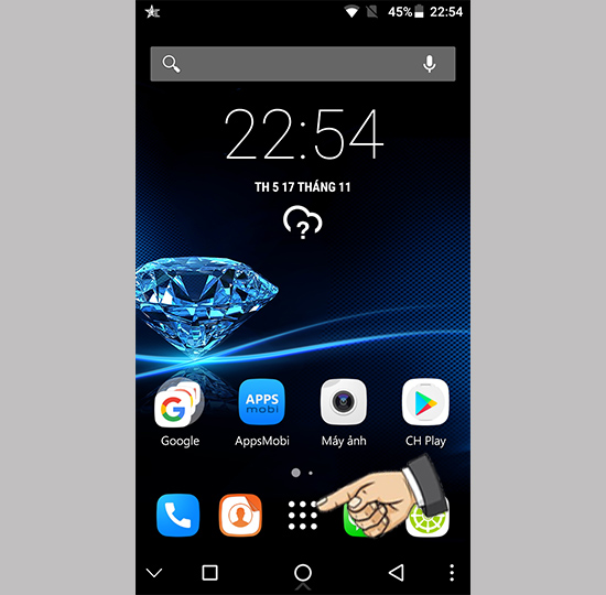 Hướng dẫn bật chạm 2 lần mở sáng màn hình Mobiistar Prime X 2017
