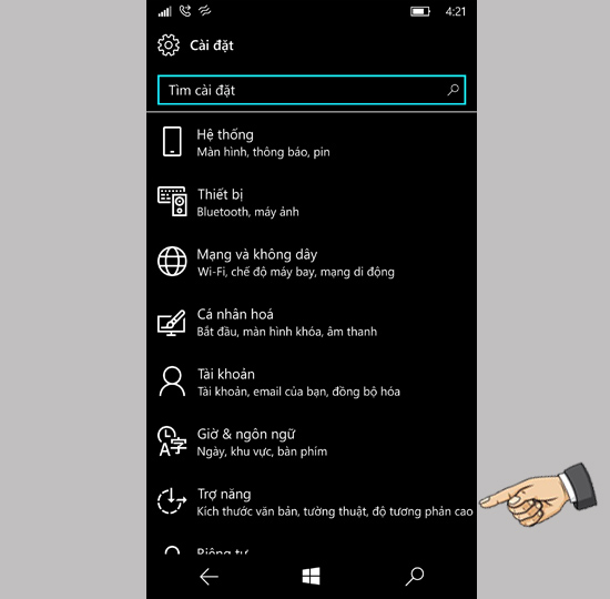 Hướng Dẫn Tắt Đảo Ngược Màu Hay Tương Phản Trên Windows Phone 10 -  Thegioididong.Com