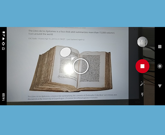 Bước 3: Dịch chuyển camera lần lượt đến 4 chấm tròn để quét và quét hết cả 4 chấm.