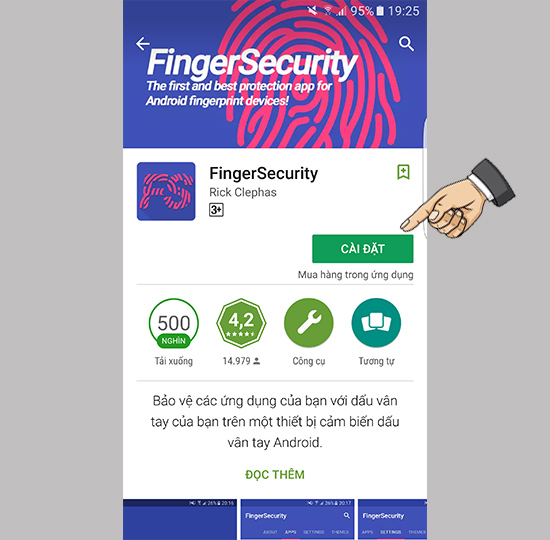 Tải ứng dụng FingerSecurity