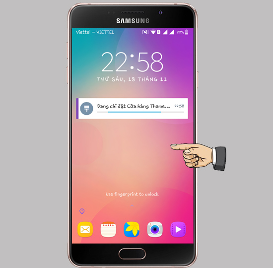 Giao diện màn hình khóa