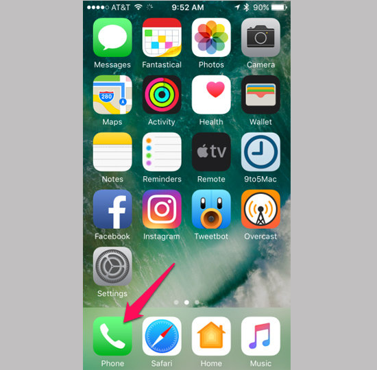 Mở Điện thoại