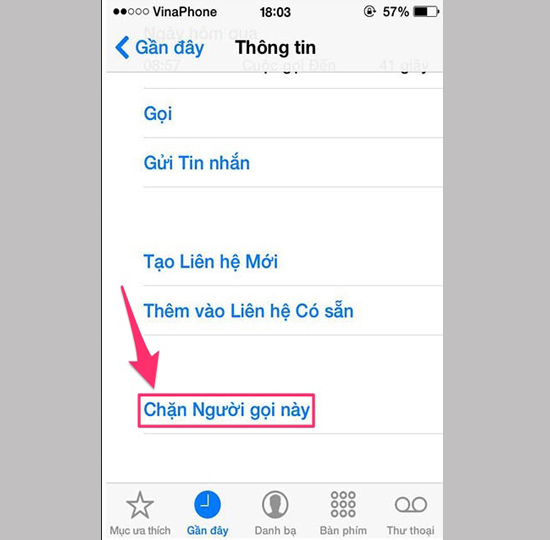 Chọn Chặn Người gọi này