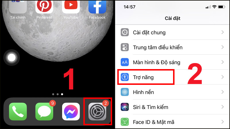 Cách bật nút home ảo trên iPhone Full hệ điều hành iOS mới