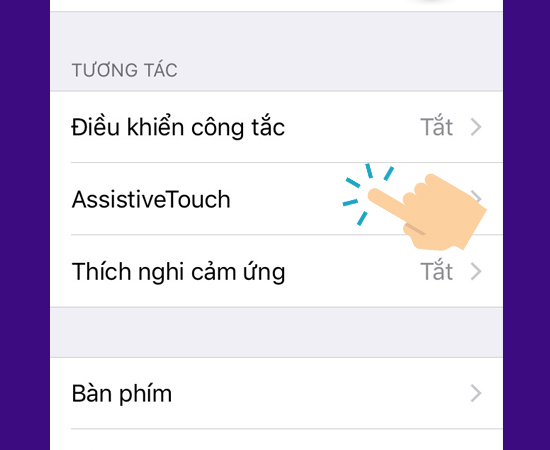 vào Assistive Touch