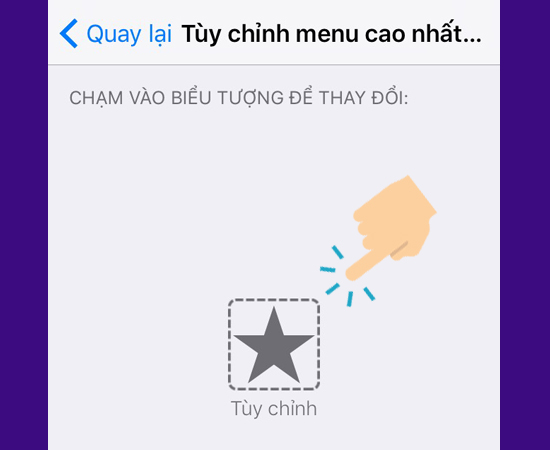 Chọn Chạm vào đối tượng để thay đổi