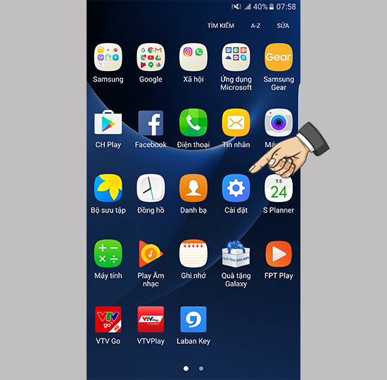 Thay đổi ứng dụng ở màn hình khóa trên Samsung S7 Edge