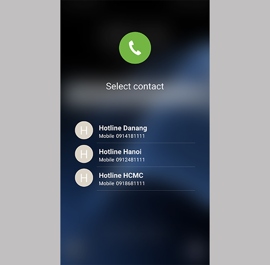 Nếu danh bạ tr&ugrave;ng m&aacute;y sẽ hiện ra để m&igrave;nh lựa chọn