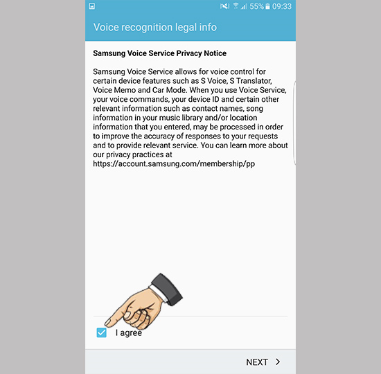 Tick v&agrave;o đồng &yacute; -> Next