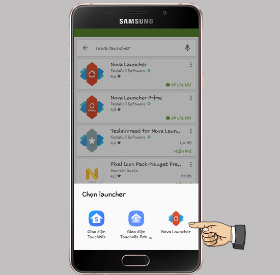Chọn Nova Launcher