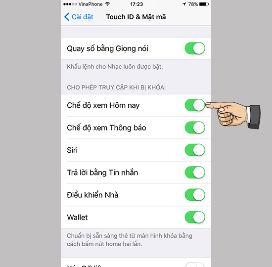 Tắt chế độ xem thông nay
