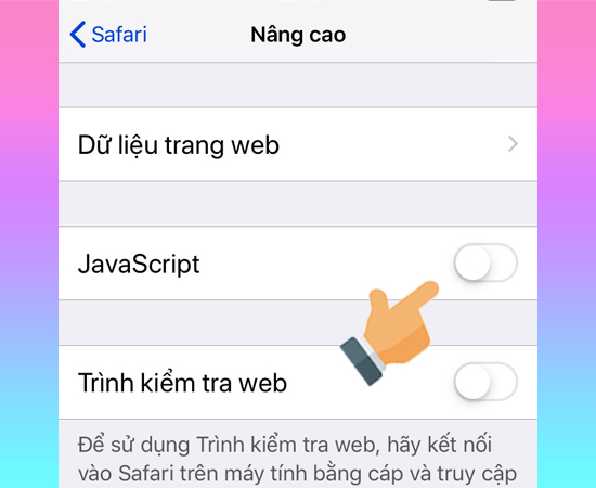 Bật JavaScript