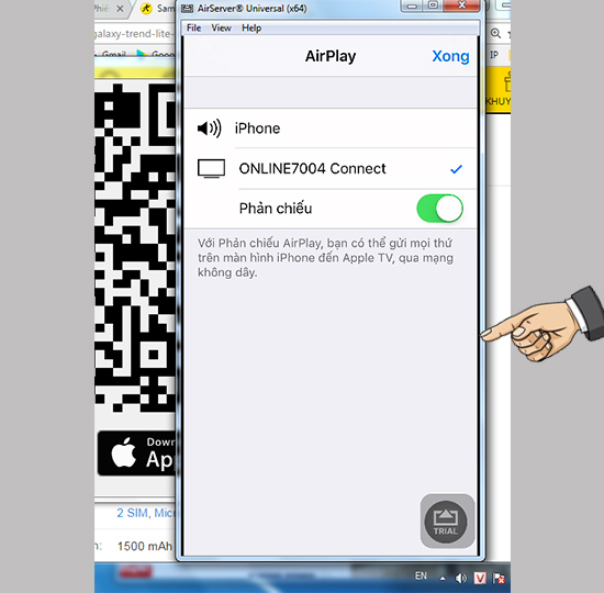 Màn hình máy tính hiển thị