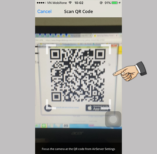 Quét mã trên máy tính