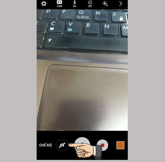 Chuyển sang d&ugrave;ng Camera trước