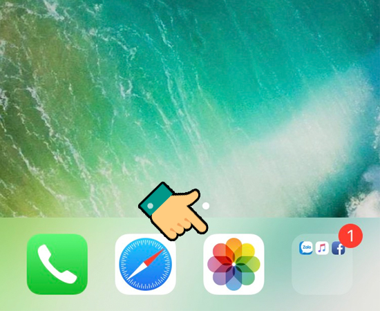 Bước 1: Bạn lựa chọn vào ứng dụng Ảnh từ màn hình.