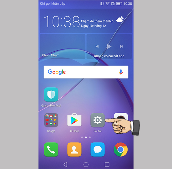 Bấm chọn vào mục 