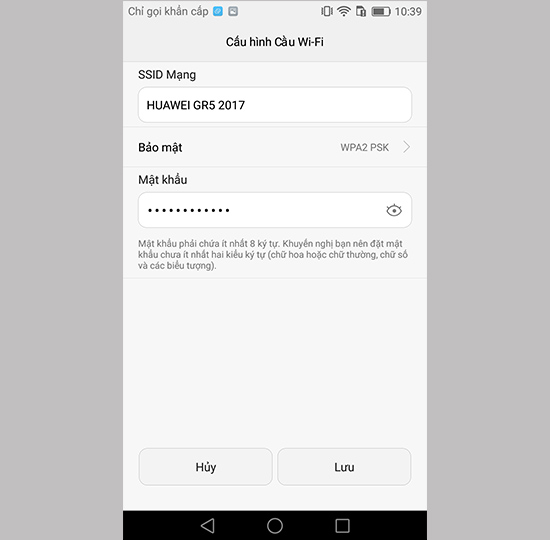 Cấu hình Cầu Wi-fi